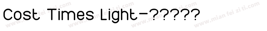 Cost Times light字体转换